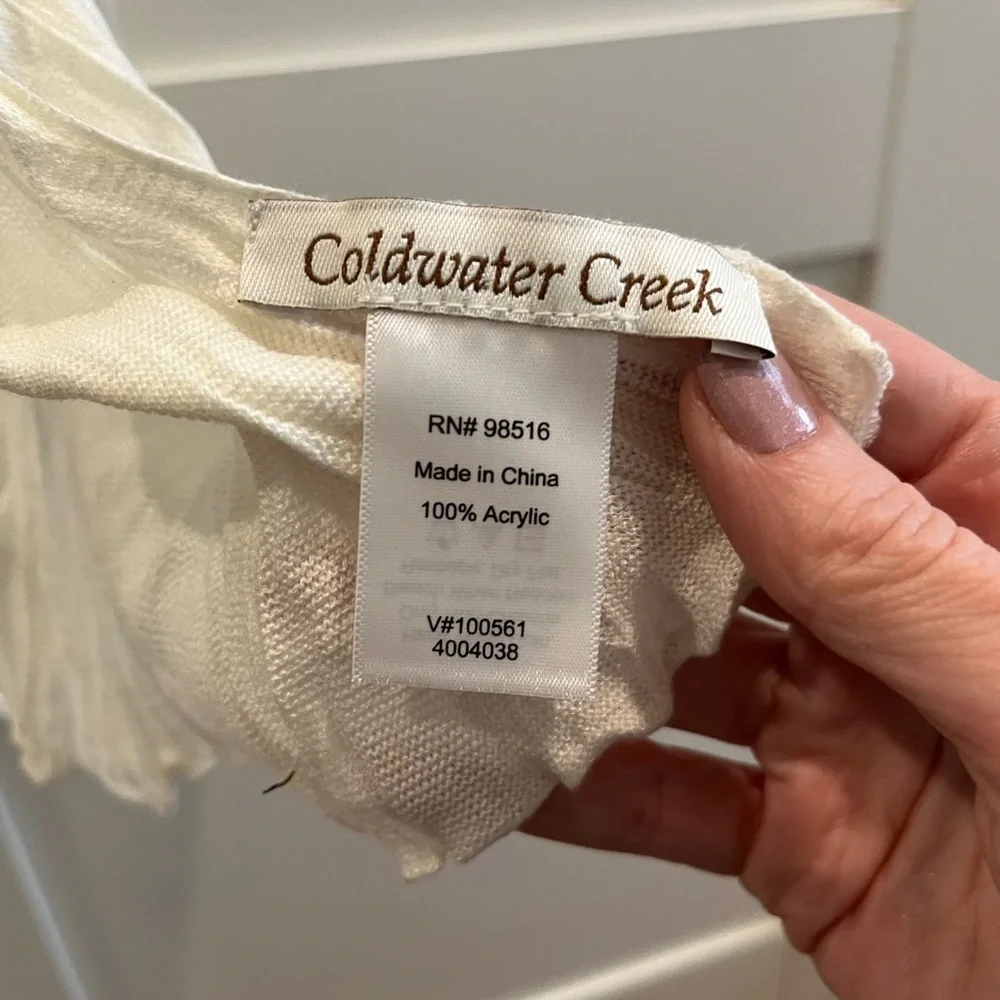 Coldwater Creek Scarf in cream